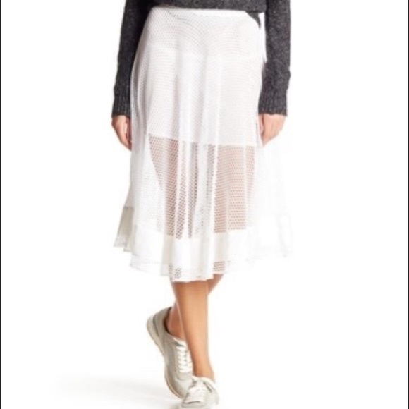 𝅺REBECCA Minkoff Pippa Netted Gore SkirtNWT Size 10 - Picture 1 of 11